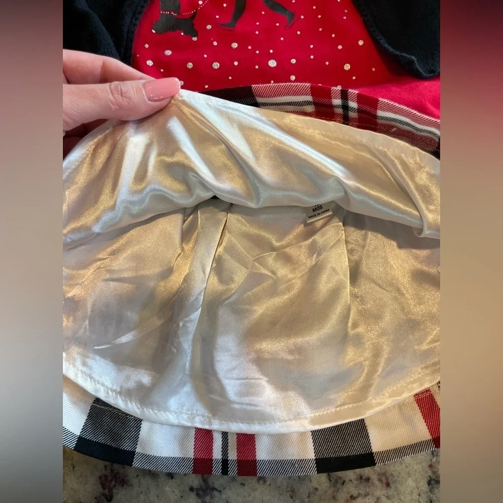 Toddler girls 12 to 18 months, three-piece holiday outfit